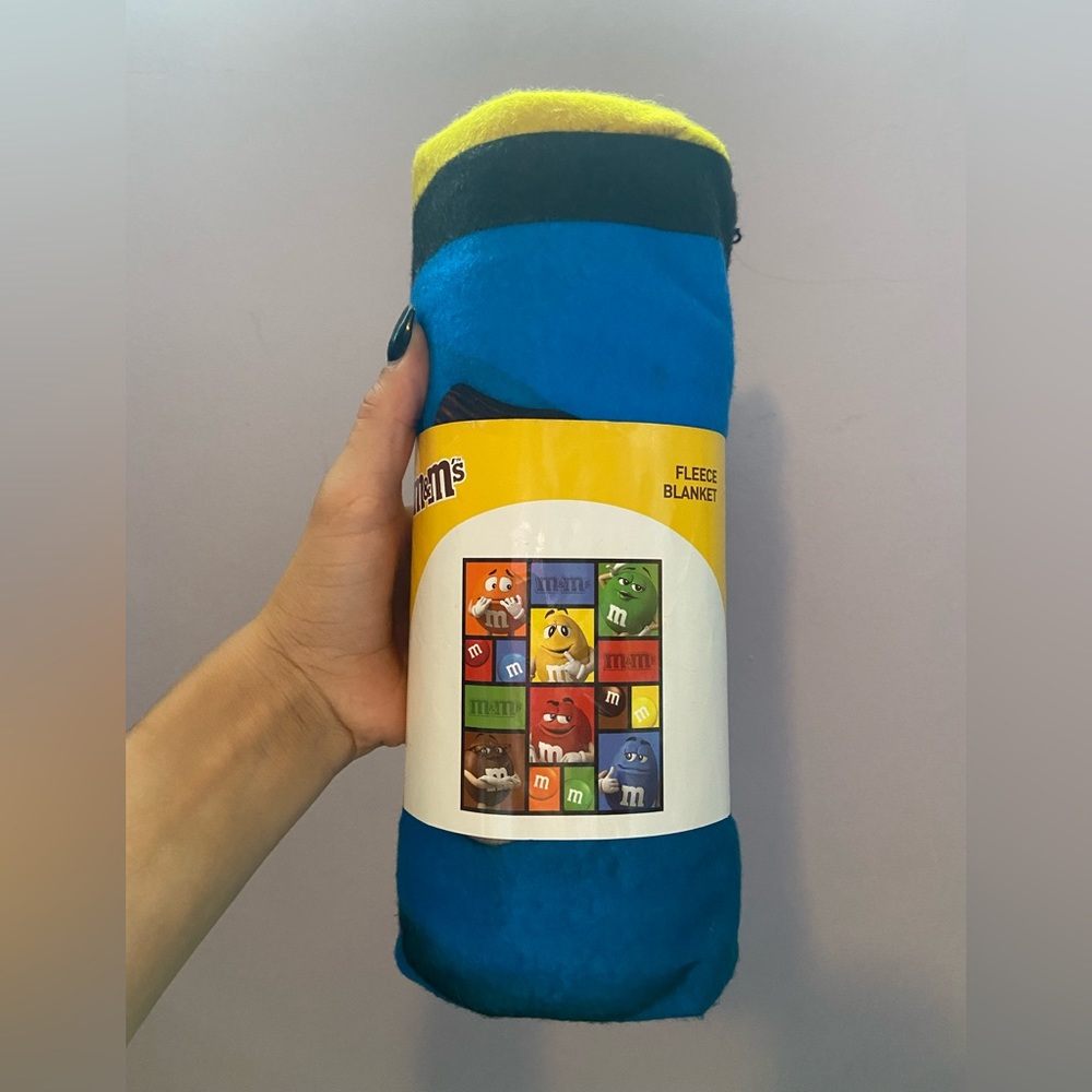 M&M fleece blanket